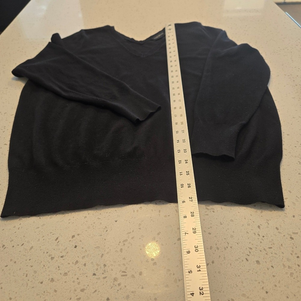 Lane Bryant Sweater Womens 1X 18 20 Plus Black V-Neck Pullover Rayon Nylon - Picture 7 of 7